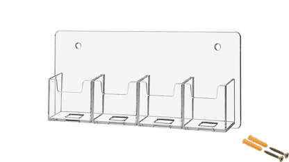 4 Pocket Hanging Vertical Business Card Holder