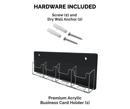 4 Pocket Hanging Vertical Business Card Holder