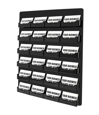 24 Pocket Wall Mount Business Card Holder