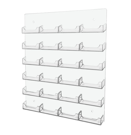 24 Pocket Wall Mount Business Card Holder
