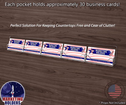 5 Pocket Hanging Business and Gift Card Holder