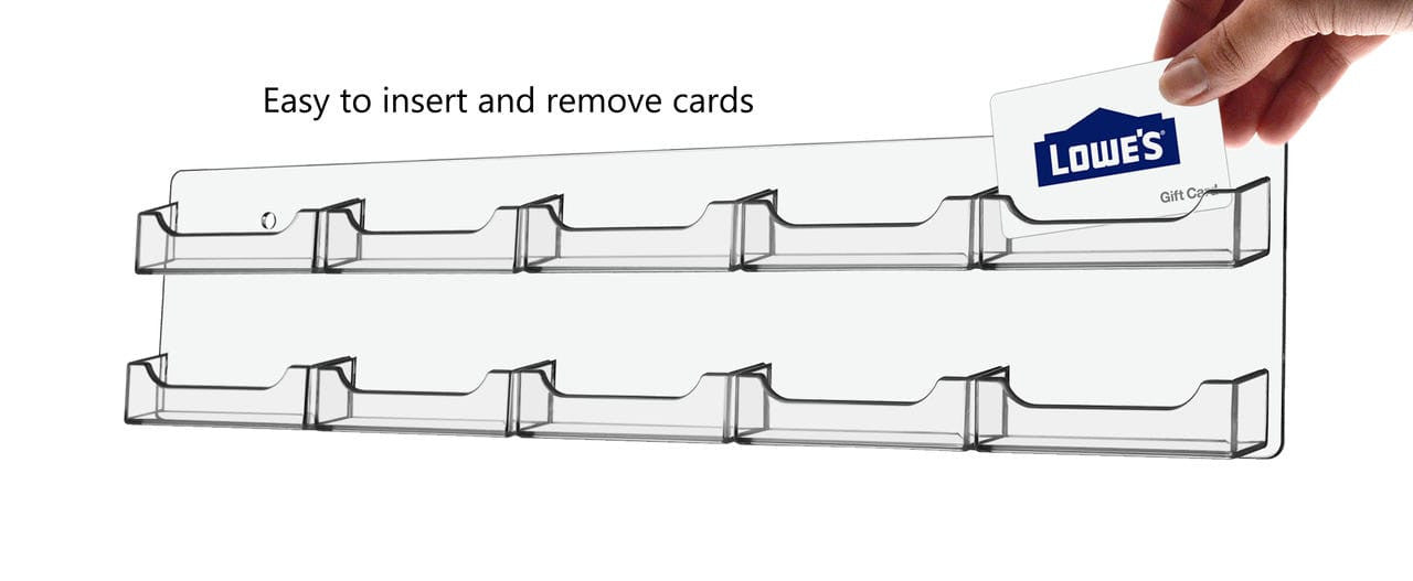 10 Pocket Hanging Business Card Holder
