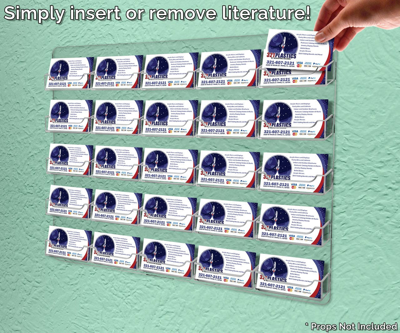 25 Pocket Hanging Business Card Holder