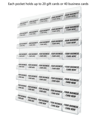 40 Pocket Hanging Business Card Holder