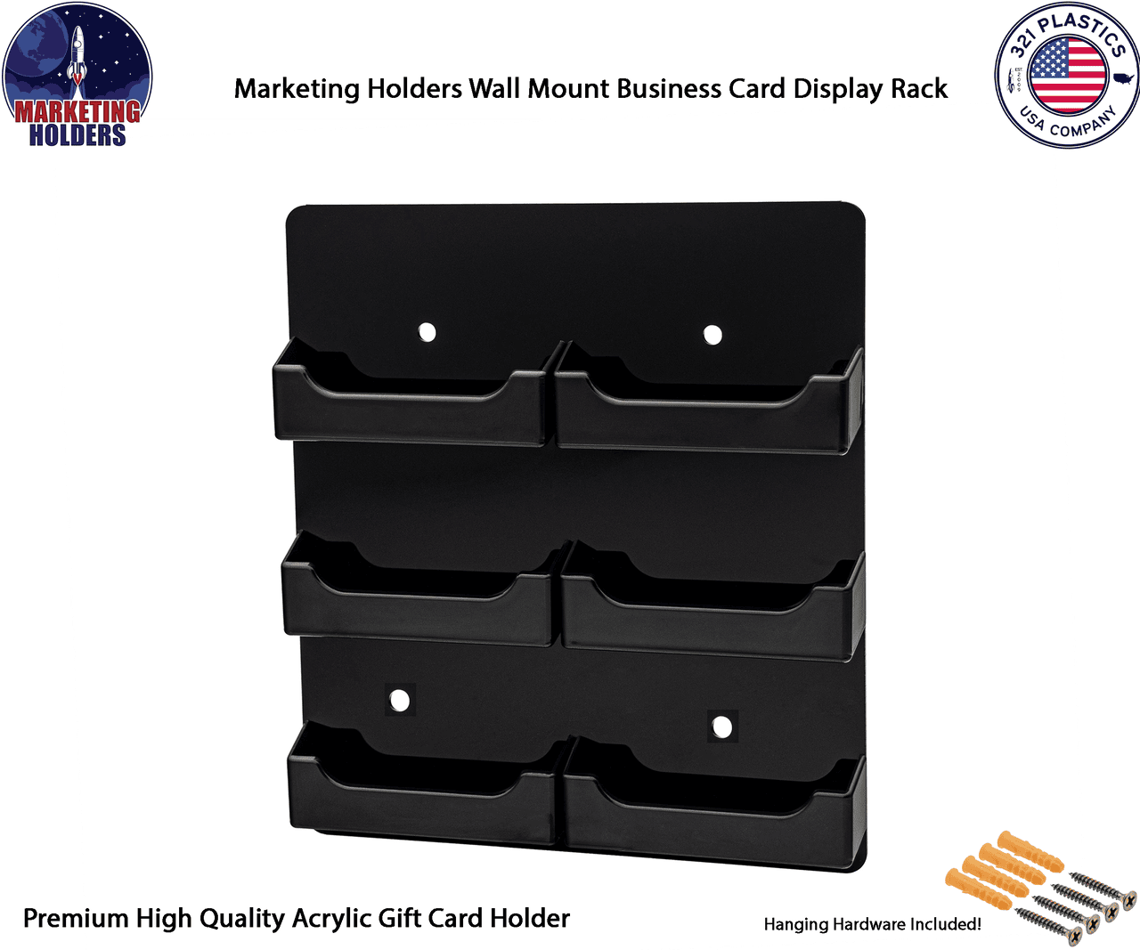 6 Pocket Hanging Business and Gift Card Holder