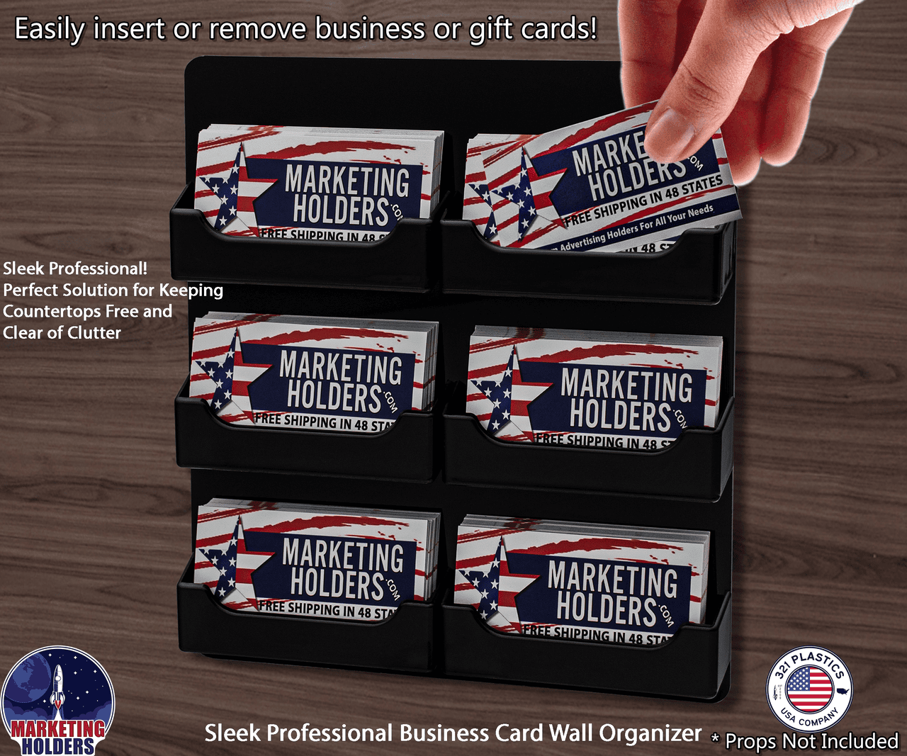 6 Pocket Hanging Business and Gift Card Holder