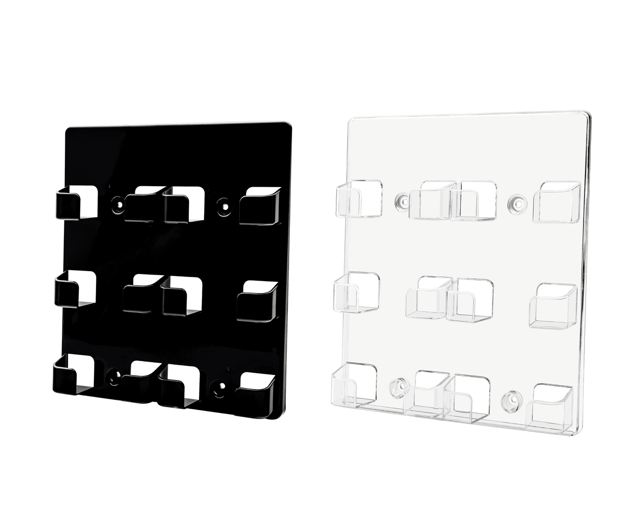 6 Pocket Business Card Display Rack Multi Slot Wall Mount