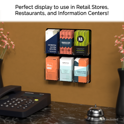 6 Pocket Hanging Vertical Business and Gift Card Holder