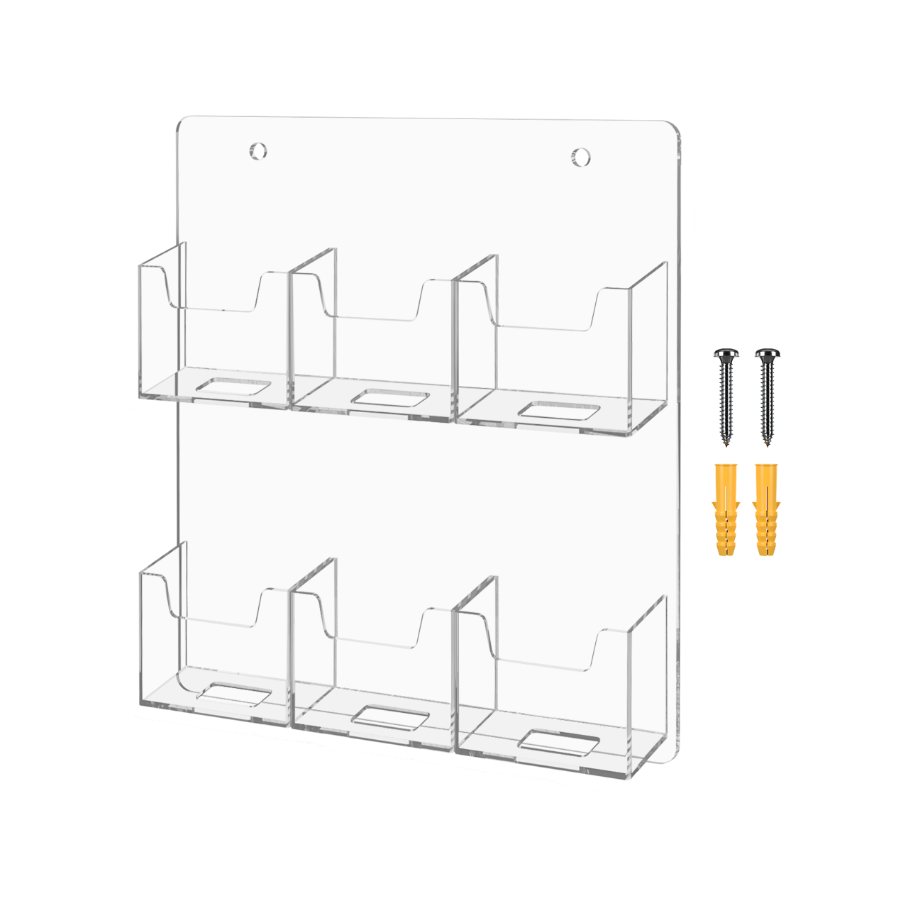 6 Pocket Hanging Vertical Business and Gift Card Holder