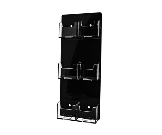 6 Pocket Wall Vertical Business Card Holder