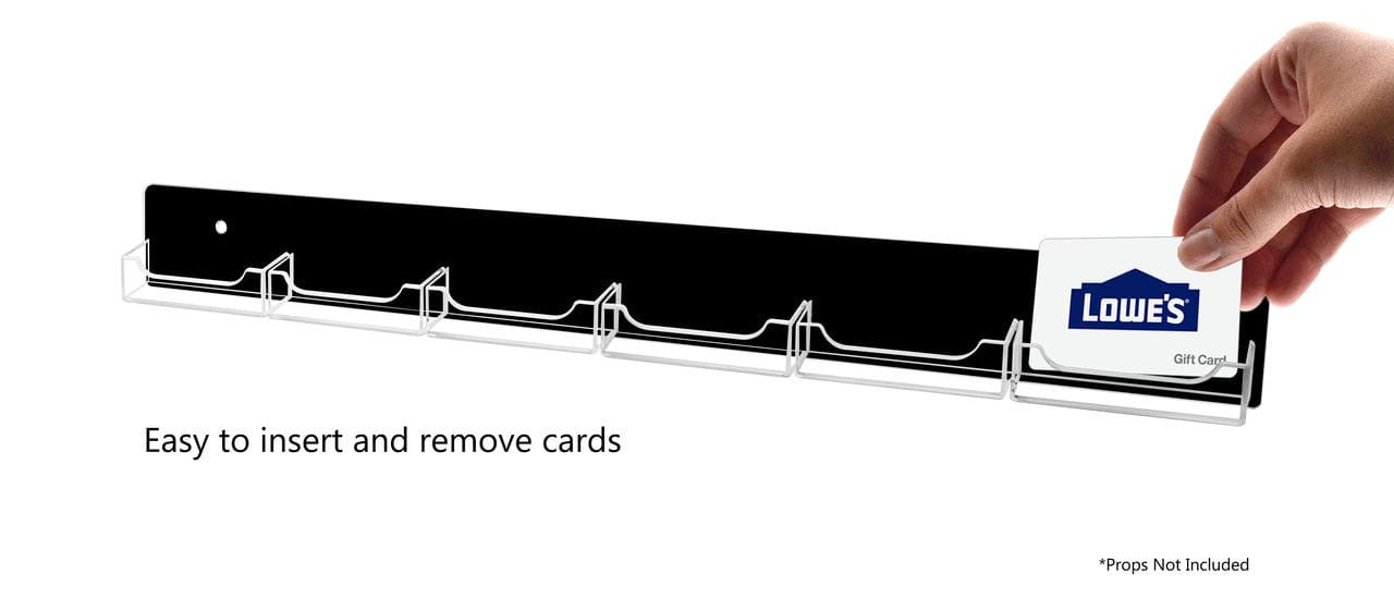 6 Pocket Wall Mount Business and Gift Card Holder