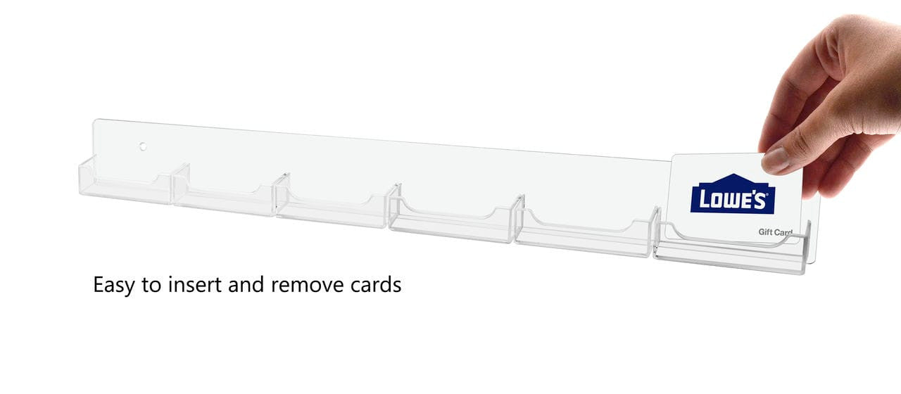6 Pocket Wall Mount Business and Gift Card Holder