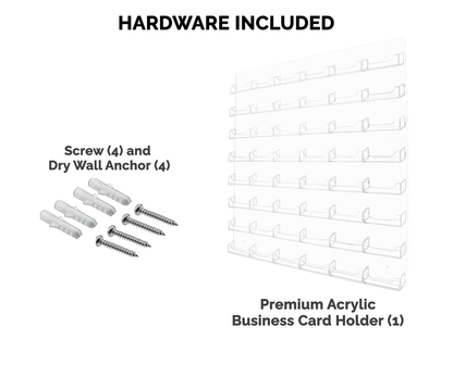 48 Pocket Wall Mount Business Card Holder Lightweight Rack