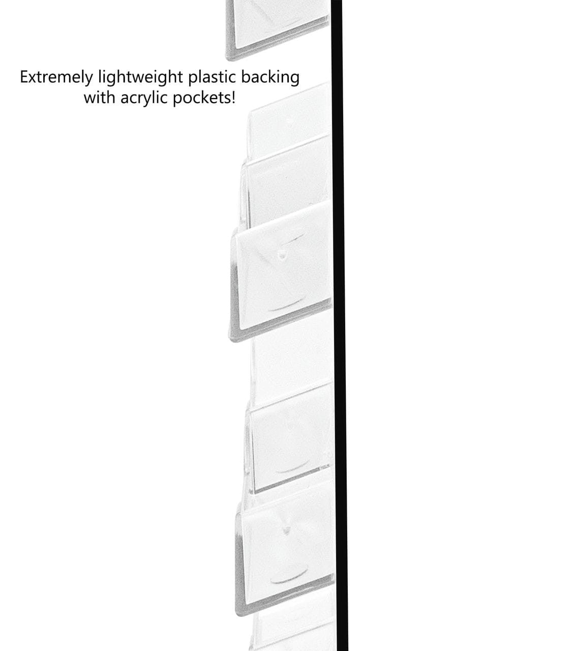 48 Pocket Wall Mount Business Card Holder Lightweight Rack