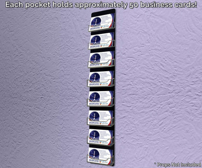 8 Pocket Wall Mount Business and Gift Card Holder