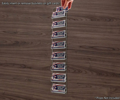 8 Pocket Wall Mount Business and Gift Card Holder