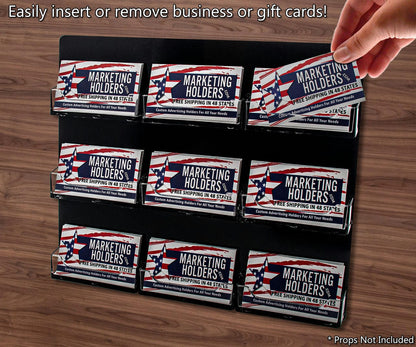 9 Pocket Hanging Business Card Holder
