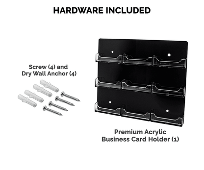 9 Pocket Hanging Business Card Holder