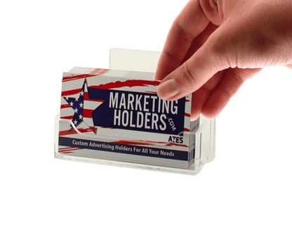 Slatwall Single Pocket Business or Gift Card Display Holder