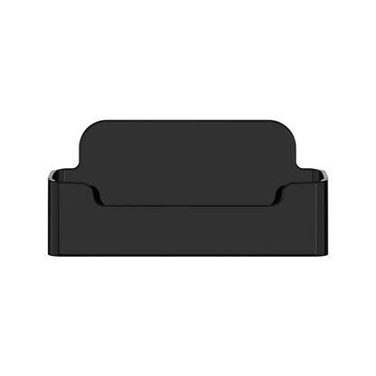 Business Card Holder Single Black Horizontal Pocket Countertop