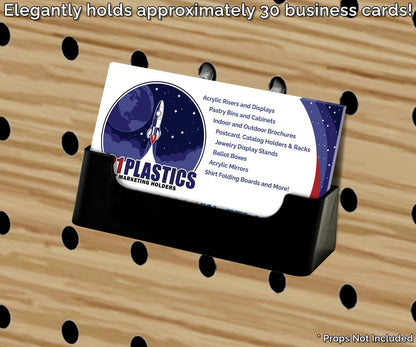 Pegboard Business or Gift Card Holder Black Acrylic