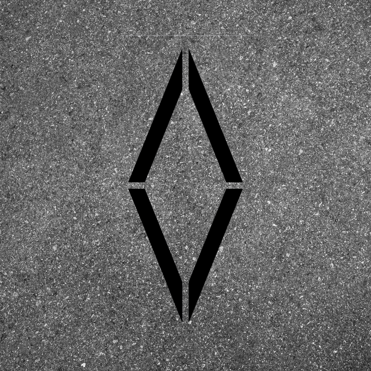 Bike Lane Diamond Stencil 72" Symbol for Parking Lots and Roadways