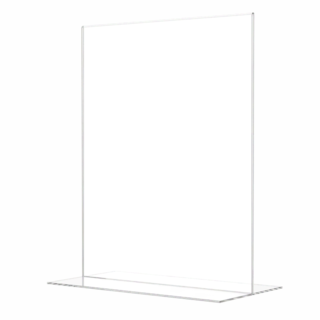 Sign Holder 11"W x 14"H Double Sided Bottom Load Table Tent