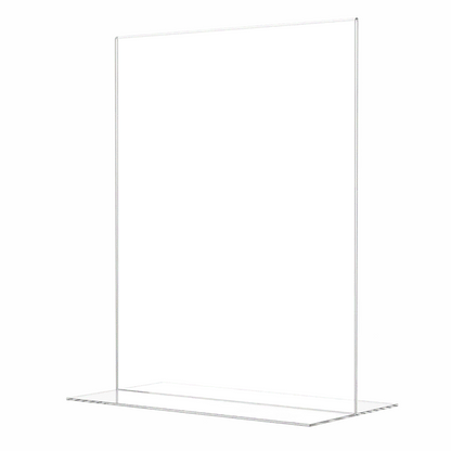 Sign Holder 11"W x 14"H Double Sided Bottom Load Table Tent