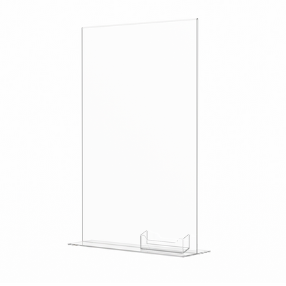 11"W x 17"H Ad Frame Large Sign Display with Business Card Slot