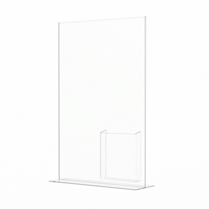 11"W x 17"H Poster Size Sign Frame with Trifold Brochure Slot