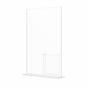 11"W x 17"H Poster Size Sign Frame with Trifold Brochure Slot