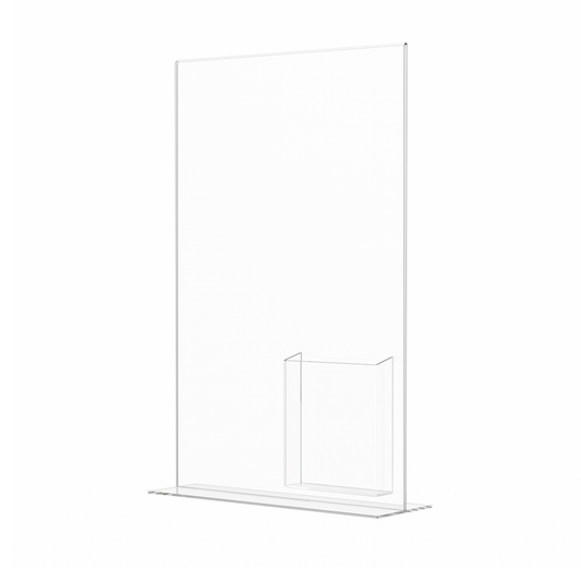 11"W x 17"H Poster Size Sign Frame with Trifold Brochure Slot