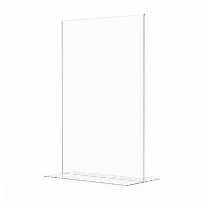 Sign Holder 11"W x 17"H Double Sided Bottom Load Table Tent