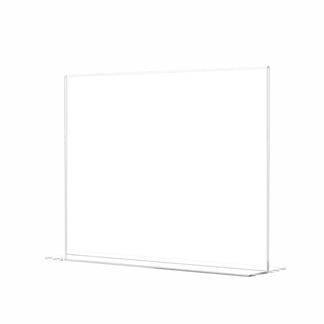 Sign Holder 11"W x 8.5"H Double Sided Bottom Load Table Tent
