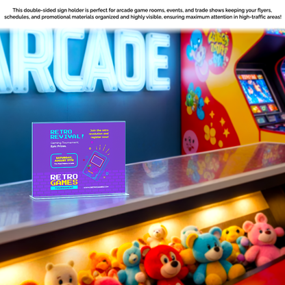 11"W x 8.5"H Award Certificate Display Holder Green Edge Frame