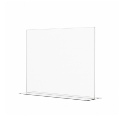 Sign Holder 11"W x 8.5"H Double Sided Bottom Load Table Tent