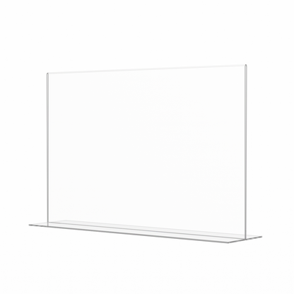 Sign Holder 17"W x 11"H Double Sided Bottom Load Table Tent