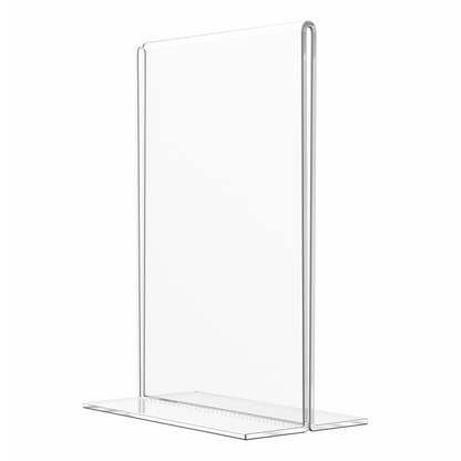 Sign Holder 3.5"W x 5"H Double Sided Bottom Load Table Tent