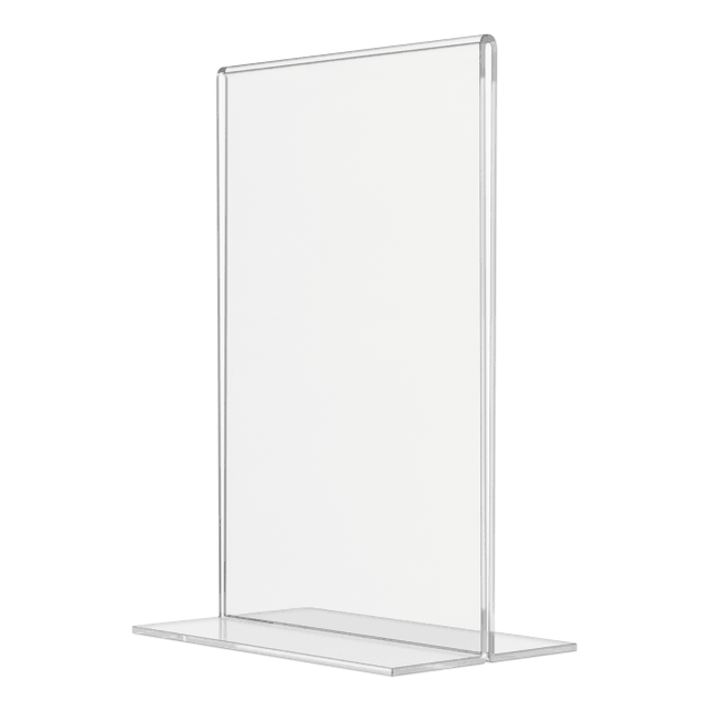 Sign Holder 4"W x 6"H Double Sided Bottom Load Table Tent