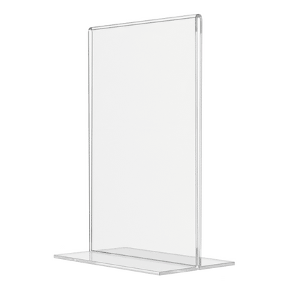 Sign Holder 4"W x 6"H Double Sided Bottom Load Table Tent