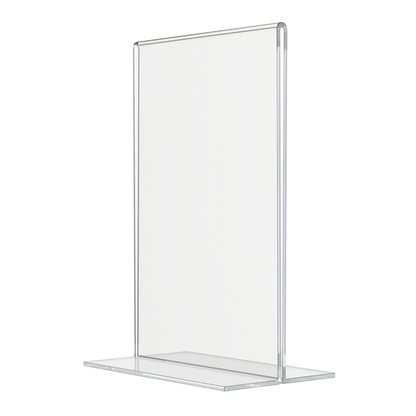 Bottom-Load Table Tent Sign Holder - 4"W x 6"H