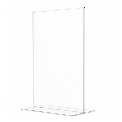Sign Holder 5.5"W x 8.5"H Double Sided Bottom Load Table Tent
