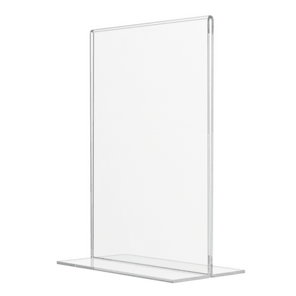 Sign Holder 5"W x 7"H Double Sided Bottom Load Table Tent