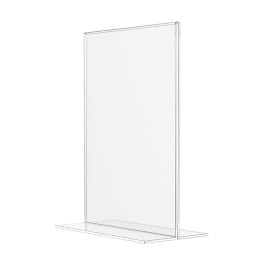 Sign Holder 5"W x 7"H Double Sided Bottom Load Table Tent