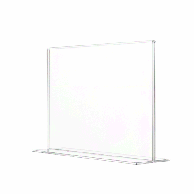 Sign Holder 7"W x 5"H Double Sided Bottom Load Table Tent