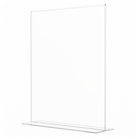Sign Holder 8.5"W x 11"H Double Sided Bottom Load Table Tent