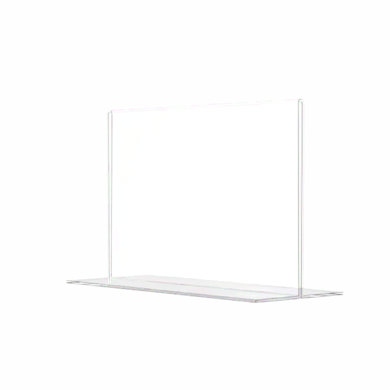 Sign Holder 8.5"W x 5.5"H Double Sided Bottom Load Table Tent