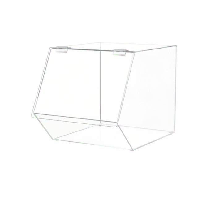 12" Bread and Pastry Storage Bin Clear Acrylic