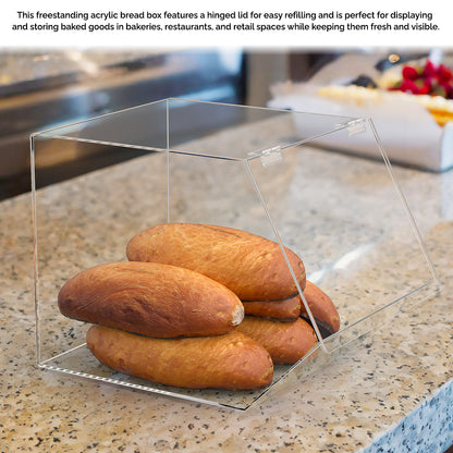 12" Bread and Pastry Storage Bin Clear Acrylic
