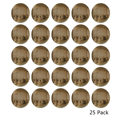 25 Pack Round Shaped Mirror Acrylic Pieces for Arts and Crafts